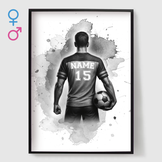 Plakat Fotballspiller Bakfra