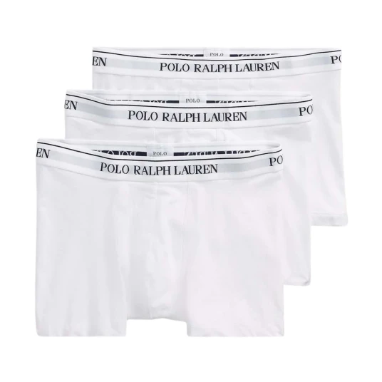 Polo Ralph Lauren Hvit Stretch Cotton Trunk 3-Pack Herre undertøy XL