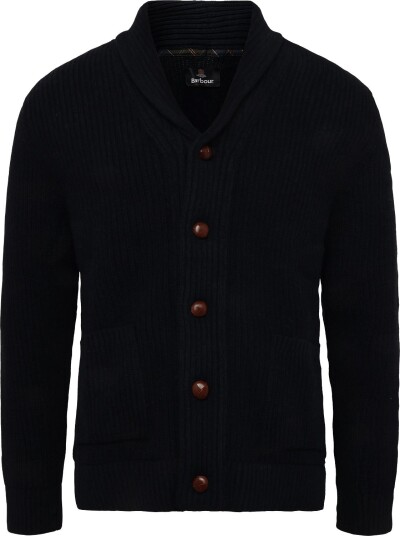 Barbour Barbour Hartland Knitted Shawl Neck Cardigan NAVY M