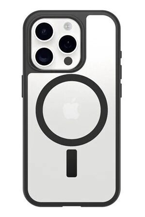 OtterBox React MagSafe Apple iPhone 16 Pro Black Crystal clear/black
