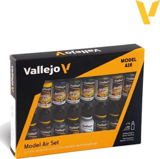 Vallejo Model Air Building Colors 16x18ml
