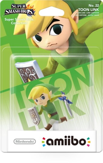 Nintendo Amiibo Figurine Toon Link NFC Figur fra Super Smash Bros.