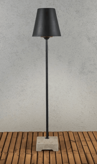 Trend Collection Lucca Lounge høy – svart metallskjerm 130 cm