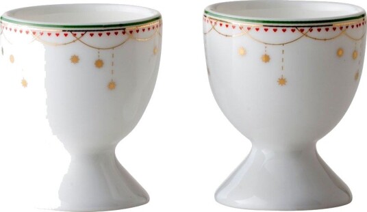 Wik & Walsøe Julemorgen eggeglass 2-stk. Hvit Wik & Walsøe Julemorgen eggeglass 2-stk. Hvit