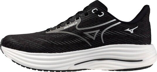 Mizuno Mens Wave Rider 29 Black Sand/Quiet Shade/Black 46" Mizuno Mens Wave Rider 29 Black Sand/Quiet Shade/Black 46"