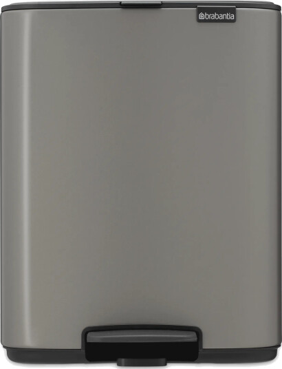 Brabantia Bo pedalbøtte 12 l Platinum