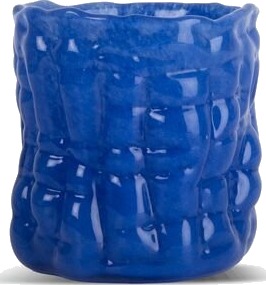 Byon Laranne Lysestake 10 cm Blå Munnblåst Glass
