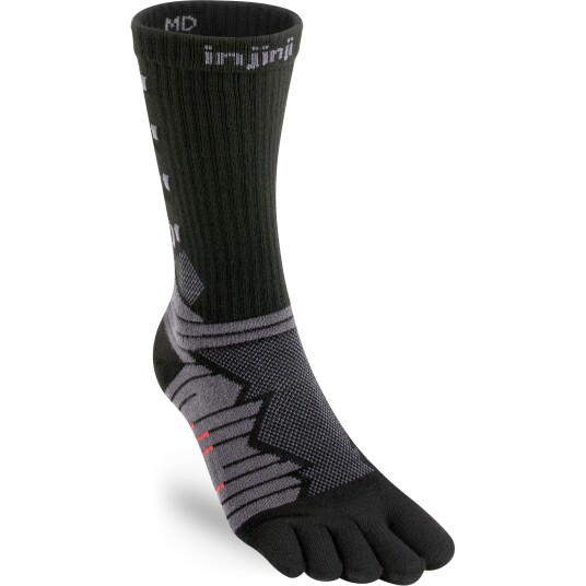 Injinji Ultra Run Crew Obsidian L, Obsidian