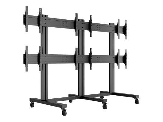 Multibrackets M Public Video Wall Stand 6-Screens stativ - for 6 LCD-skjermer - svart
