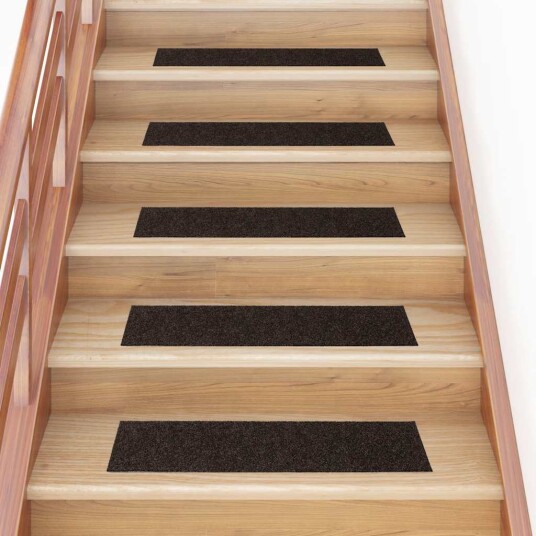  Trappematter selvklebende 30 stk mørkebrun 76x20 cm rektangulær 8721288458476