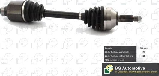 Drivaksel BGA DS2357R