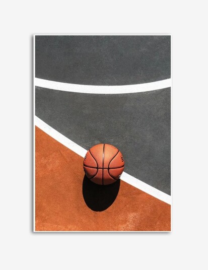 Basketballbane Plakat