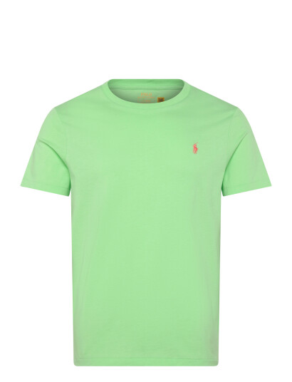 Polo Ralph Lauren Custom Slim Fit Jersey Crewneck T Shirt   Green   XS