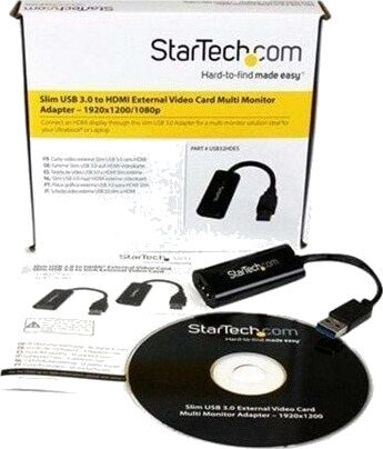 StarTech Slim USB 3.0 HDMI Adapter 1080p Sort StarTech Slim USB 3.0 HDMI Adapter 1080p Sort