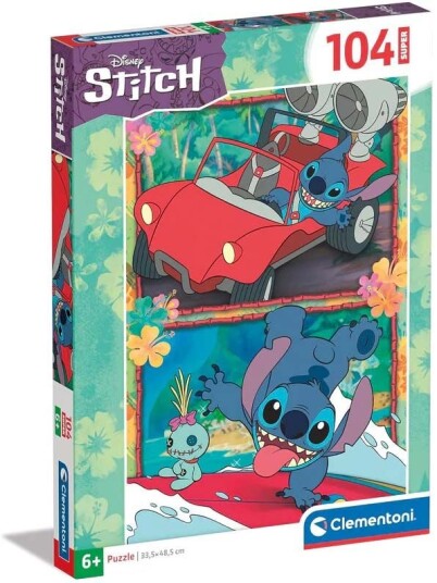 Clementoni Disney Stitch Super Puslespill 104 Brikker