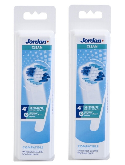 Jordan 2 x Jordan Clean Brush Heads 4 Stk Jordan 2 x Jordan Clean Brush Heads 4 Stk