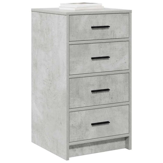 sideboard betonggrå 40x41x75 cm konstruert tre