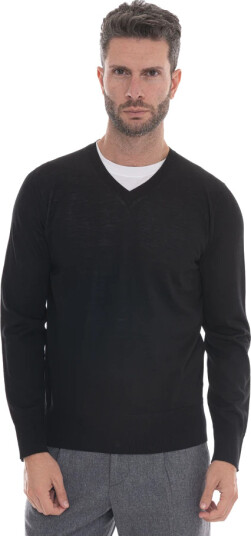 Hindustrie Herre Strikkevarer Svart 4XL,