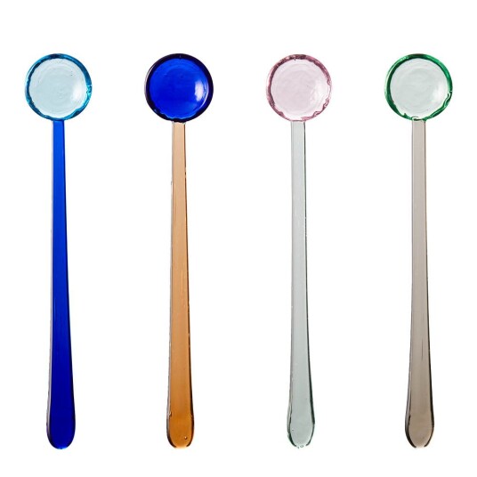 Lyngby Glas Torino isskje 18 cm 4 stk flerfarget