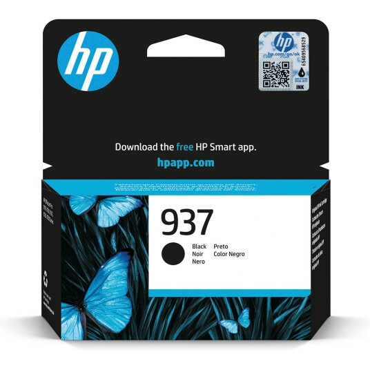 HP 937 blekkpatron svart 1450 sider