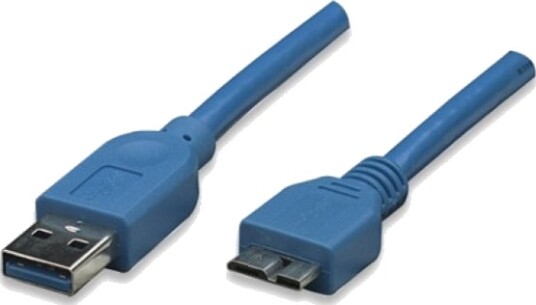 Techly 3.0M Usb 3.0 A-Micro B M/M 3 M Usb A Micro-Usb B Usb 3.2 Gen 1 3.1 Gen 1 Hankjønn/Hankjønn Blå