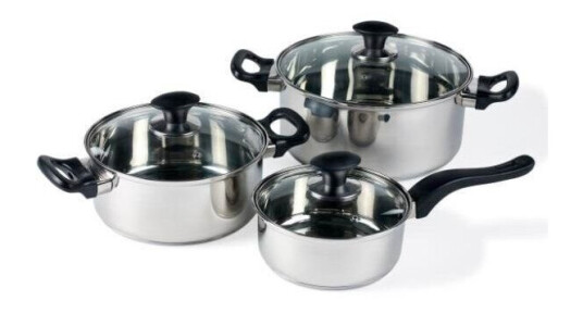 Funktion Pot set 6 pieces Stainless steel