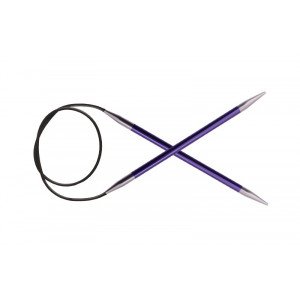 KnitPro Zing Rundpinde Messing 150cm 3,75mm / 59in US5 Amethyst