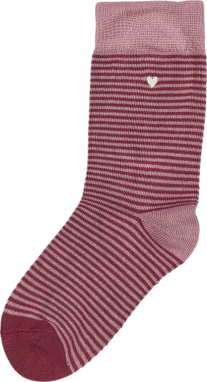 Minipop Sokker Bambus Pale Pink/Burgunder MiniPop 27/30 Sokker Bordeaux Rosa 27 30