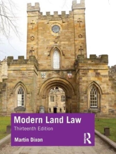 Modern Land Law Av Martin (University Of Cambridge Uk) Dixon