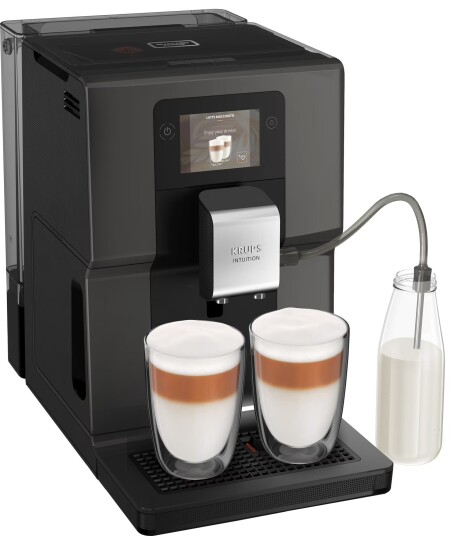 Krups Intuition Preference Espressomaskin med Melkeskummer 15 Bar Antrasitt EA872B10 Krups Intuition Preference Espressomaskin med Melkeskummer 15 Bar Antrasitt EA872B10