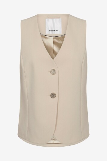 co’couture   Vest VolaCC Curve Vest   Beige