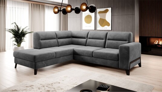 Anglika Sofa m. Sjeselong 4 seters Grå Anglika Sofa m. Sjeselong 4 seters Grå