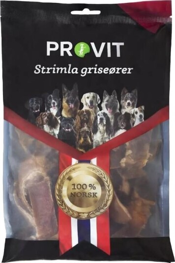 Provit Strimla Griseører 150g - Lufttørkede Hundesnacks