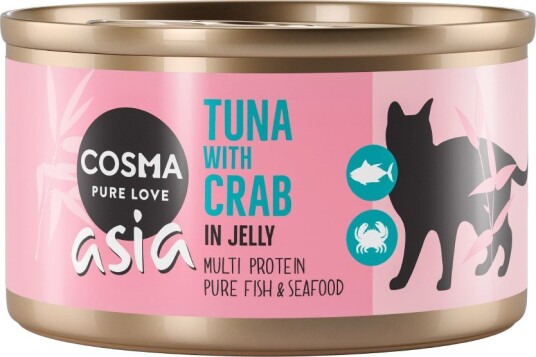 Cosma Asia I Gelé Tunfisk & Krabbe 24 X 85 G