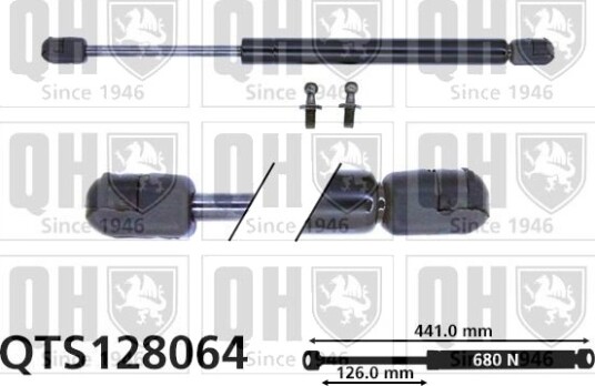 QUINTON HAZELL QTS128064 Baklukedemper