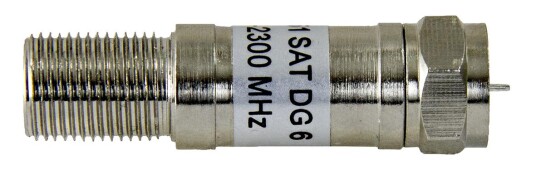 Televes 400551 Dempesett F hunn F hann 6 dB Antenneutstyr