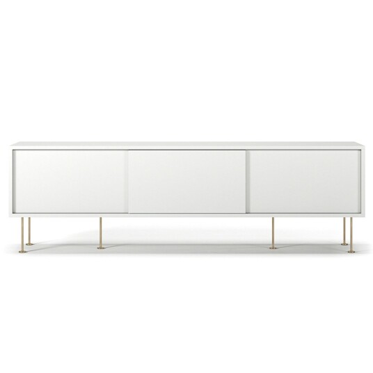Decotique Vogue Mediabenk Med Ben 180 Cm / Messing TV benker og mediebenker Mdf Hvit 132565