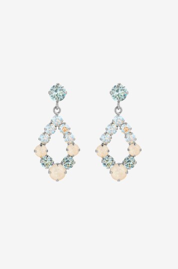 Caroline Svedbom   Øreringer Mini Delia Earrings Rhodium   Sølv