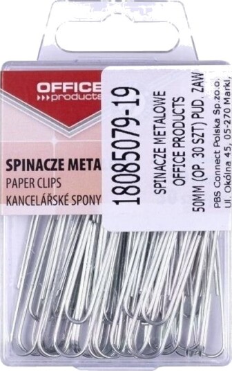 Office Products Sølv Metallklips 50Mm 30Stk