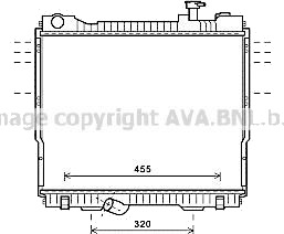 PRASCO DN2418 Radiator motorkjøling