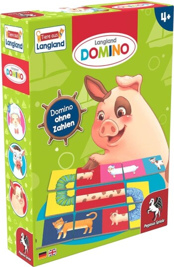 Pegasus Langland Domino Spill Uten Tall Engelsk 4+ År