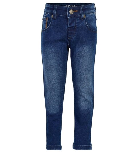 Minymo Stretch Slim Fit Jeans til Barn Blå 128