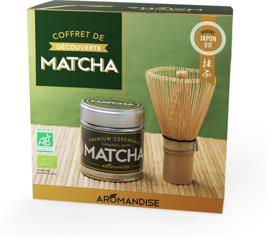 Aromandise Matcha discovery sett Øko matcha-te og visp av seremoniell kvalitet - 1 Stk Aromandise Matcha discovery sett Øko matcha-te og visp av seremoniell kvalitet - 1 Stk