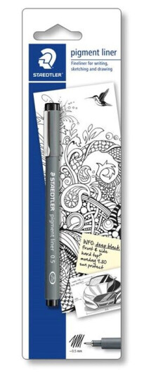 Staedtler pigment liner Svart 1 pc 0.5 mm BC