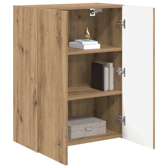 TV Veggskap Artisan Eik 59,5 x 31 x 80 cm Konstruert tre