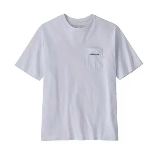 Patagonia M´S Boardshort Logo Pocket Responsibili Tee WHI White L