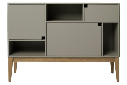 Zweed Citti 6 x 3 skap Mole grey-eikestativ mattlakkert