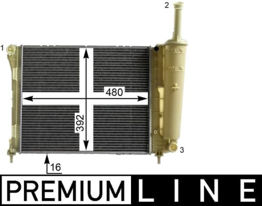 MAHLE CR 2005 000P Radiator motorkjøling