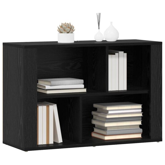Serviesskap Svart Eik 80 x 30 x 53 cm Konstruert tre