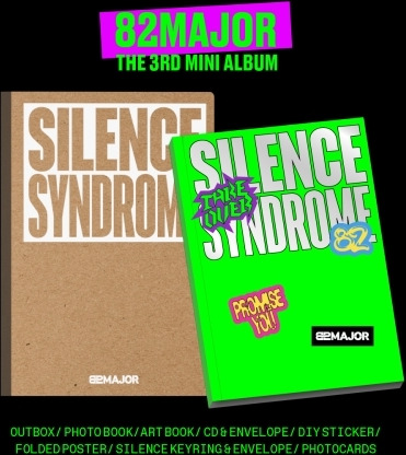 82MAJOR Silence Syndrome incl. 120pg Photobook, 12pg Art Book, DIY Sticker, Folded Poster, Keyring, 2 Photocards + Unit Photocard CD
